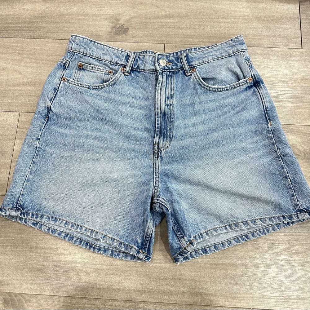Zara High Waisted Denim Shorts